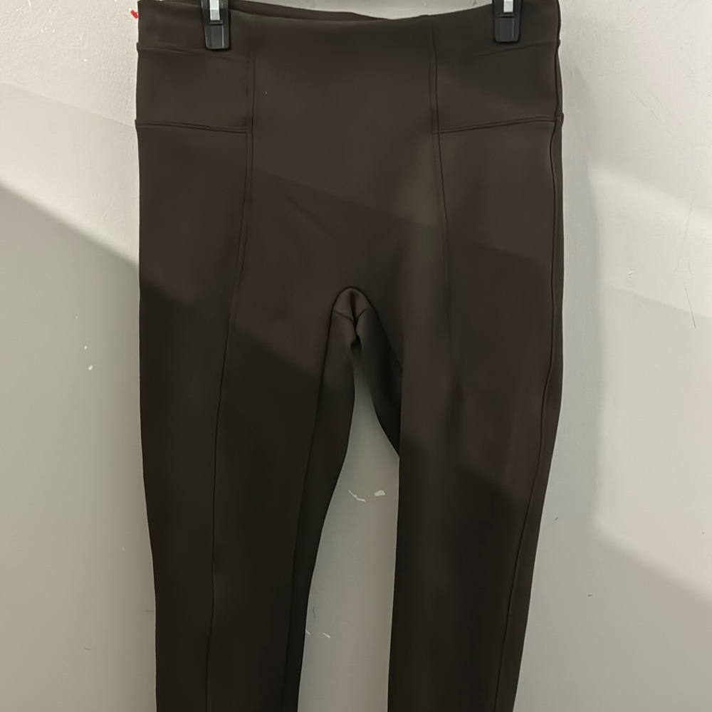 Spanx leggings- suede brown